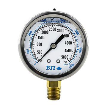 Boshart Glycerine Filled Pressure Gauge 160 PSI