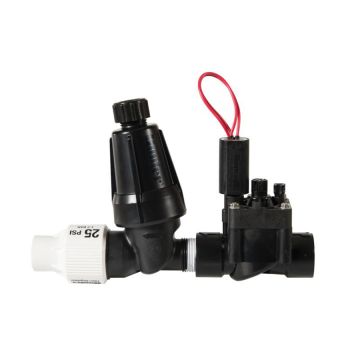 Hunter Drip Zone Kit, 1" PGV Flow Control Valve with HFR-100-75 and 40 PSI Regulator