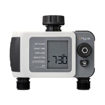 Hydro-Rain B-hyve XD Programmateur sur robinet d’eau Bluetooth, 2 secteurs