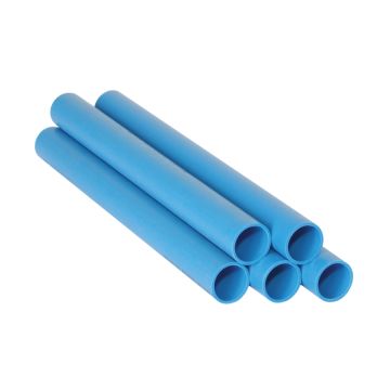 Hydro-Rain 1" x 20 ft Blu-Lock 100 PSI SIDR 15 Pipe - Straight Poly Pipe Tubing
