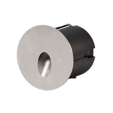 Illumicare Symphony Hayden In-Wall, 45° Output, Round, Recessed, Stainless Steel