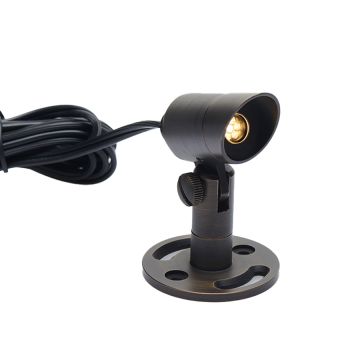 Illumicare Symphony Opus Directional Mini with Spike & Surface Mount, Solid Brass