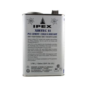IPEX Xirtec 11 PVC Cement, Grey, 1 Gallon 