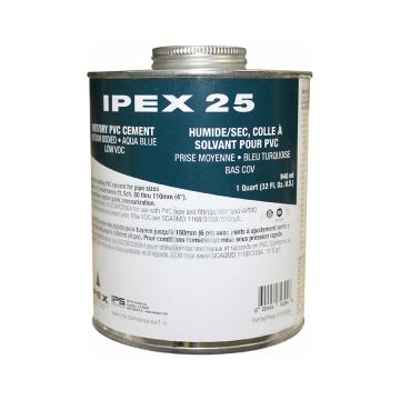 IPEX 25 Wet/Dry PVC Cement, 1 Quart 