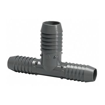 Insert Fitting, 1/2" x 1/2" x 3/4" Reducing Tee  Fitting