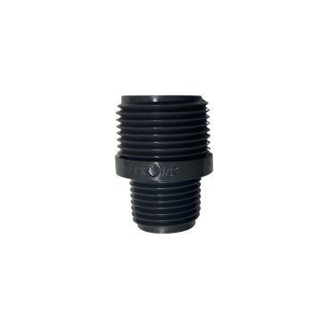 Schedule 80 PVC Nipple 1/2" x 3/4" x Close