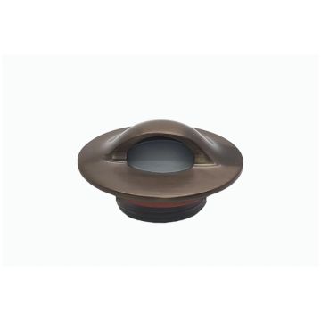 Lumien Brass Nano Light, Half-Moon, Recessed, Circular