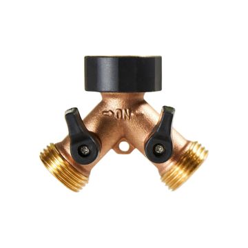 Orbit Brass Hose Y With Shut-off