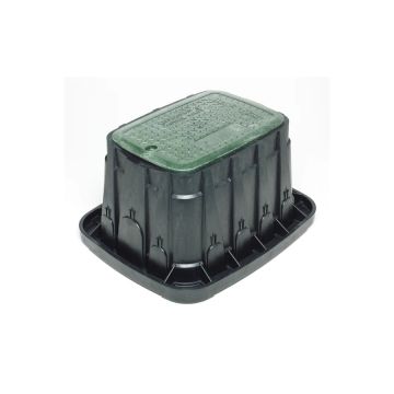 Rain Bird Standard  12" rectangular Valve Box with Green Lid