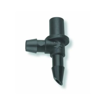 Rain Bird XB Barb Transfer Fitting - 1/4" Drip 90-Degree Elbow