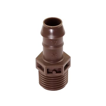 Rain Bird XF Barb Male Adapter - 17mm x 1/2" NPT