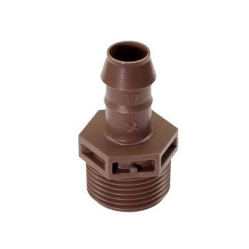 Rain Bird XF Barb Male Adapter - 17mm x 3/4" MPT