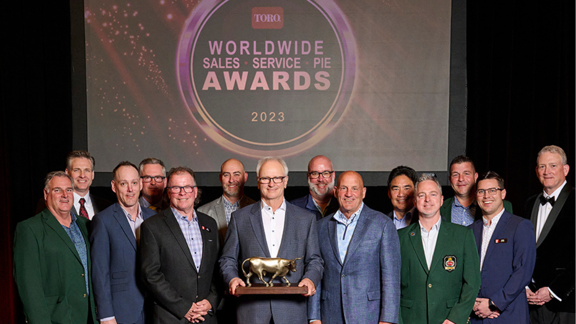 Turf Care Honoured with Top TORO Distributor Award; Paul Cooper Recognized with Prestigious Green Blazer Award