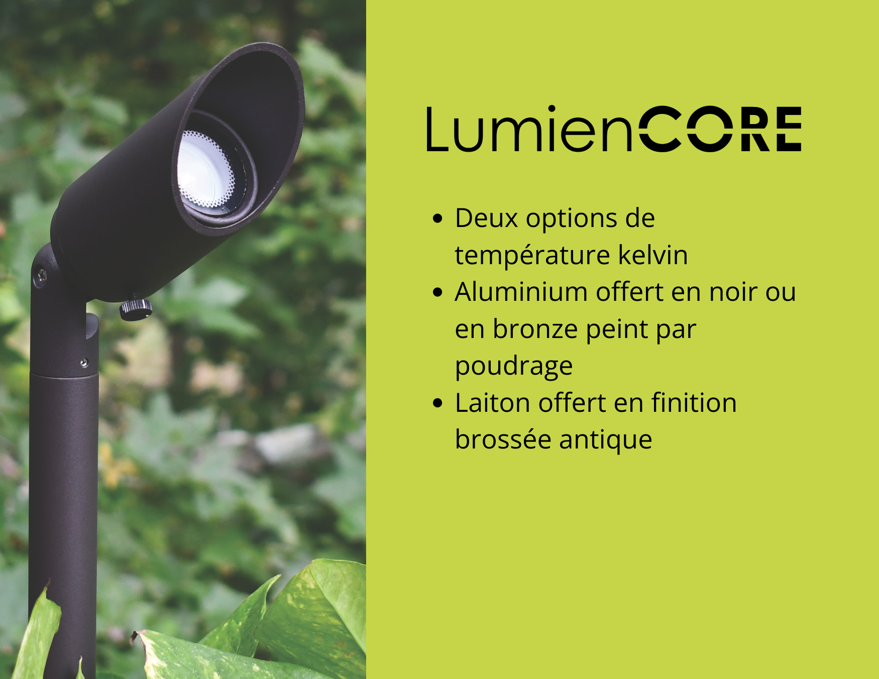 LumienCore CORE offers simplicity in terms of standard industry features. The fixtures have defined CCT and, in most cases, beam spreads. 