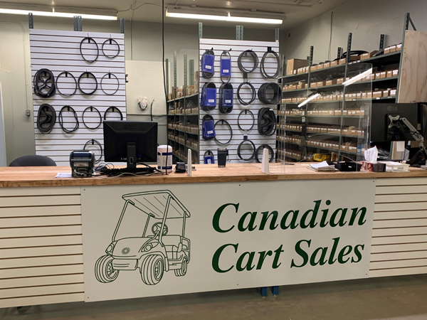 Canadian Cart Sales Parts Counter 